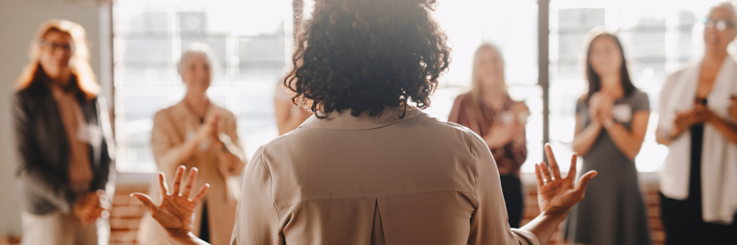 Businesspeople in a business conference